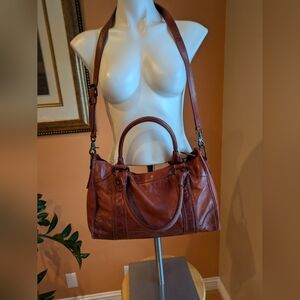 FRYE Melissa Satchel Women's Leather Pours Shoulder/ Crossbody